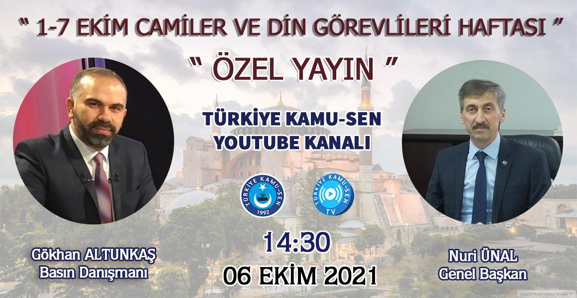 GENEL BAŞKANIMIZ TÜRKİYE KAMU-SEN TV`NİN CANLI YAYIN KONUĞU OLUYOR.